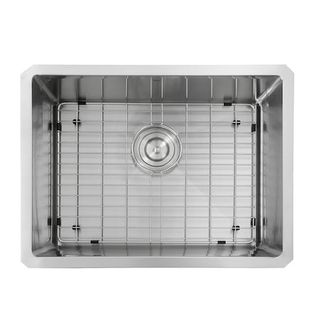 Nantucket Sinks Pro Series Rectangle Single Bowl Undermount Small Radius Corners Stainless Steel Kitchen Sink SR2318-16